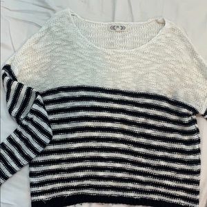 Black and White Stripped Sweater